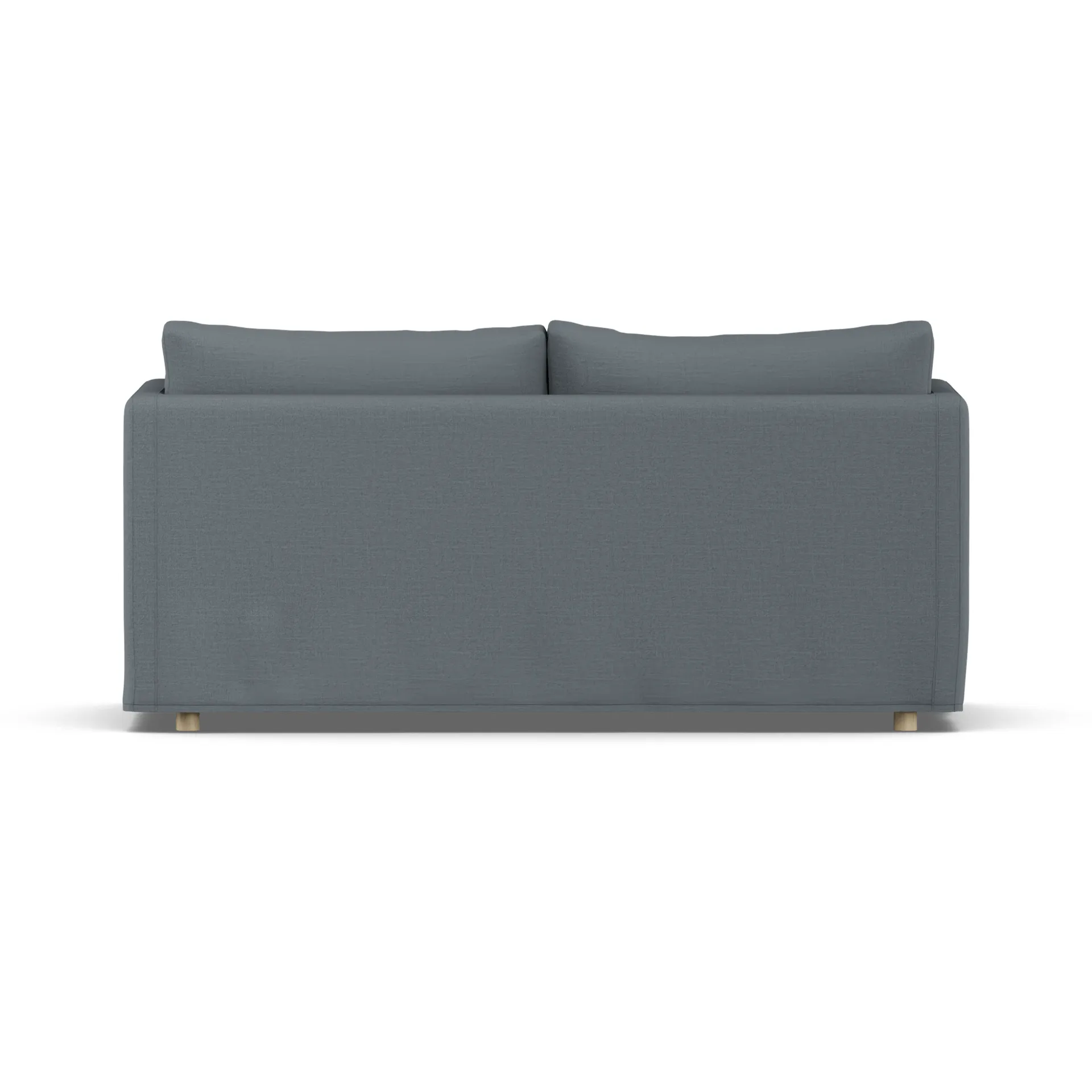Linnevik divano, Same Blue 6678-rovere oliato bianco, 2 sedute, con gonna 1898