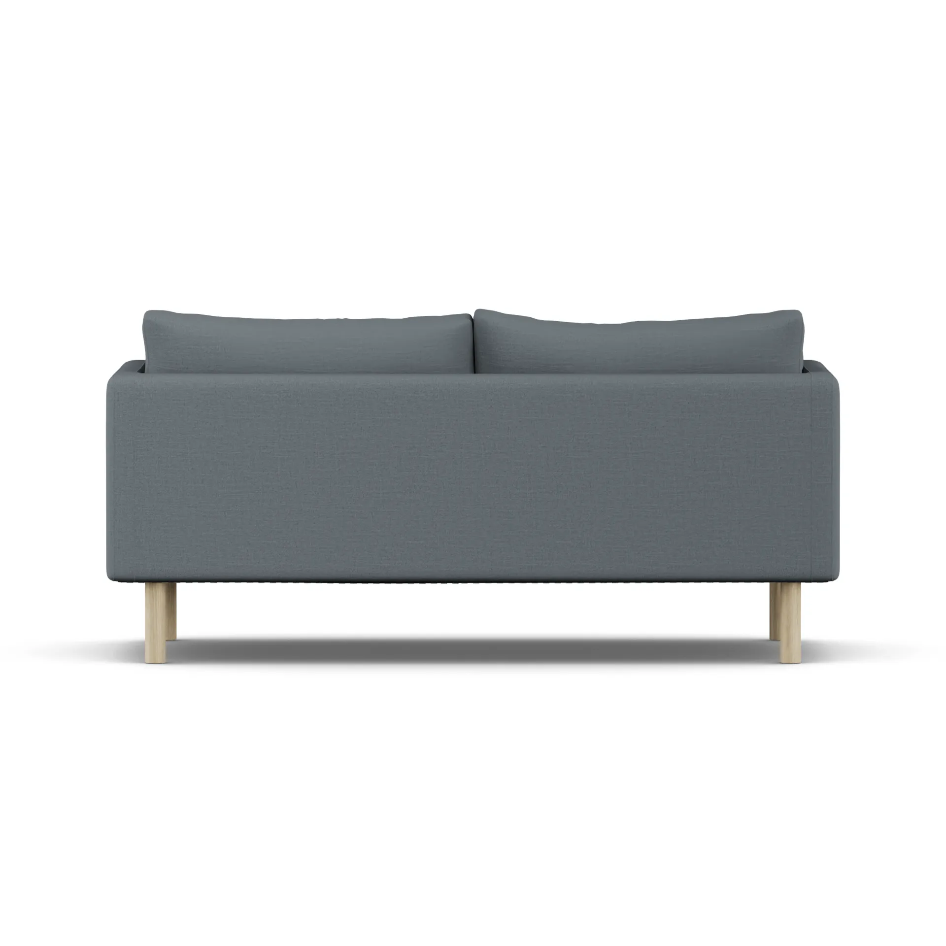Linnevik divano, Same Blue 6678-rovere oliato bianco, 2 sedute, senza gonna 1898