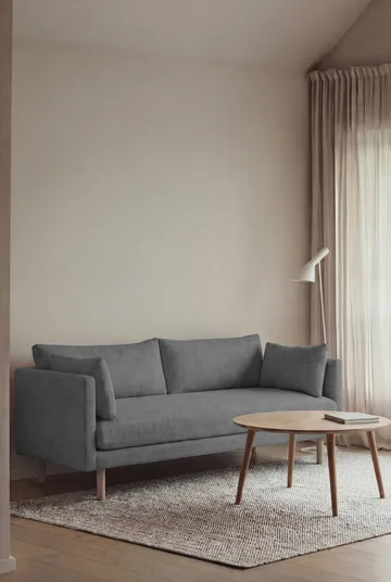 Linnevik divano - Same Blue 6678-rovere oliato bianco, 2 sedute, senza gonna - 1898