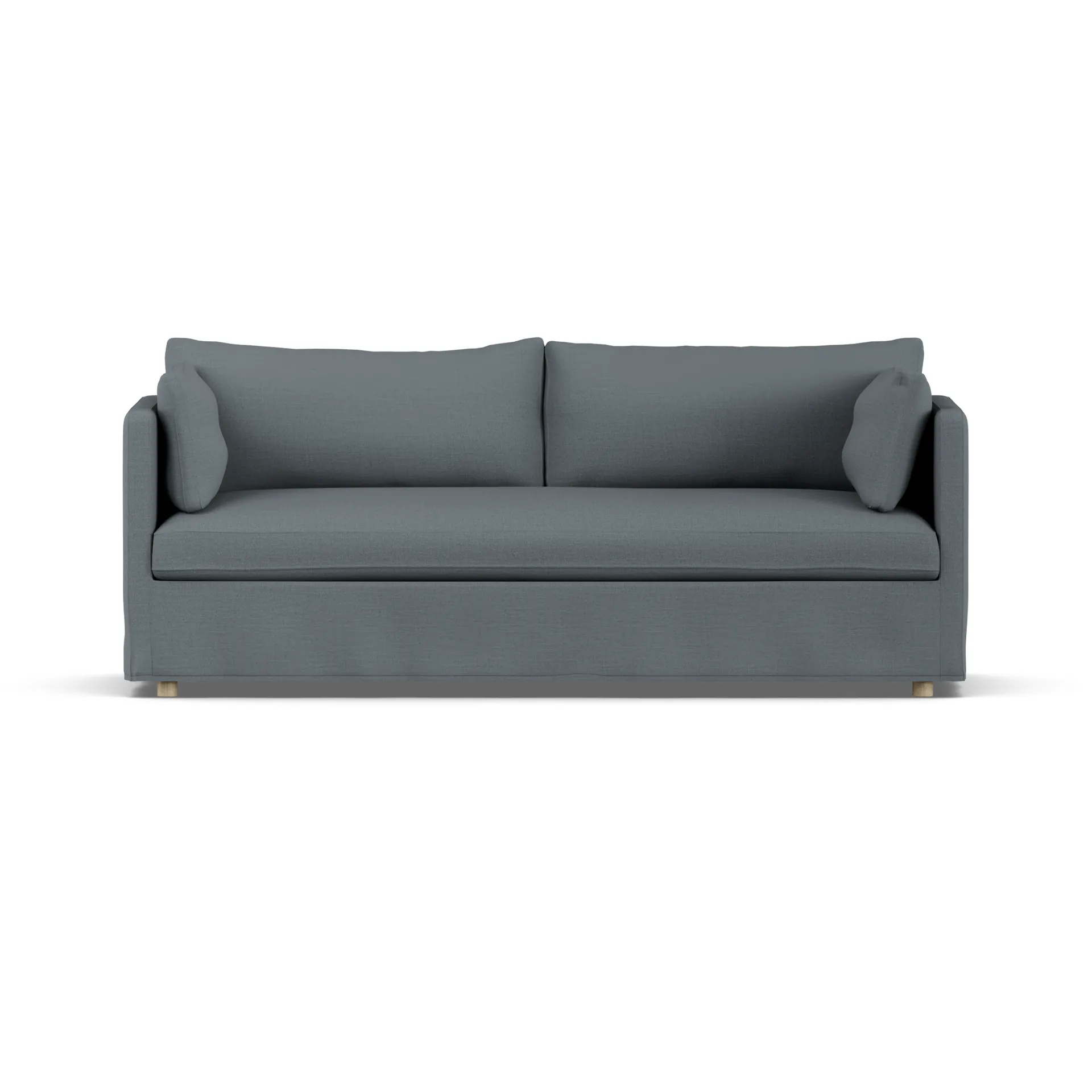Linnevik divano, Same Blue 6678-rovere oliato bianco, 3 sedute, con gonna 1898