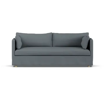 Linnevik divano - Same Blue 6678-rovere oliato bianco, 3 sedute, con gonna - 1898