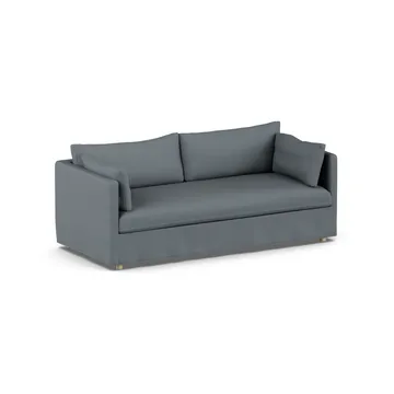 Linnevik divano - Same Blue 6678-rovere oliato bianco, 3 sedute, con gonna - 1898