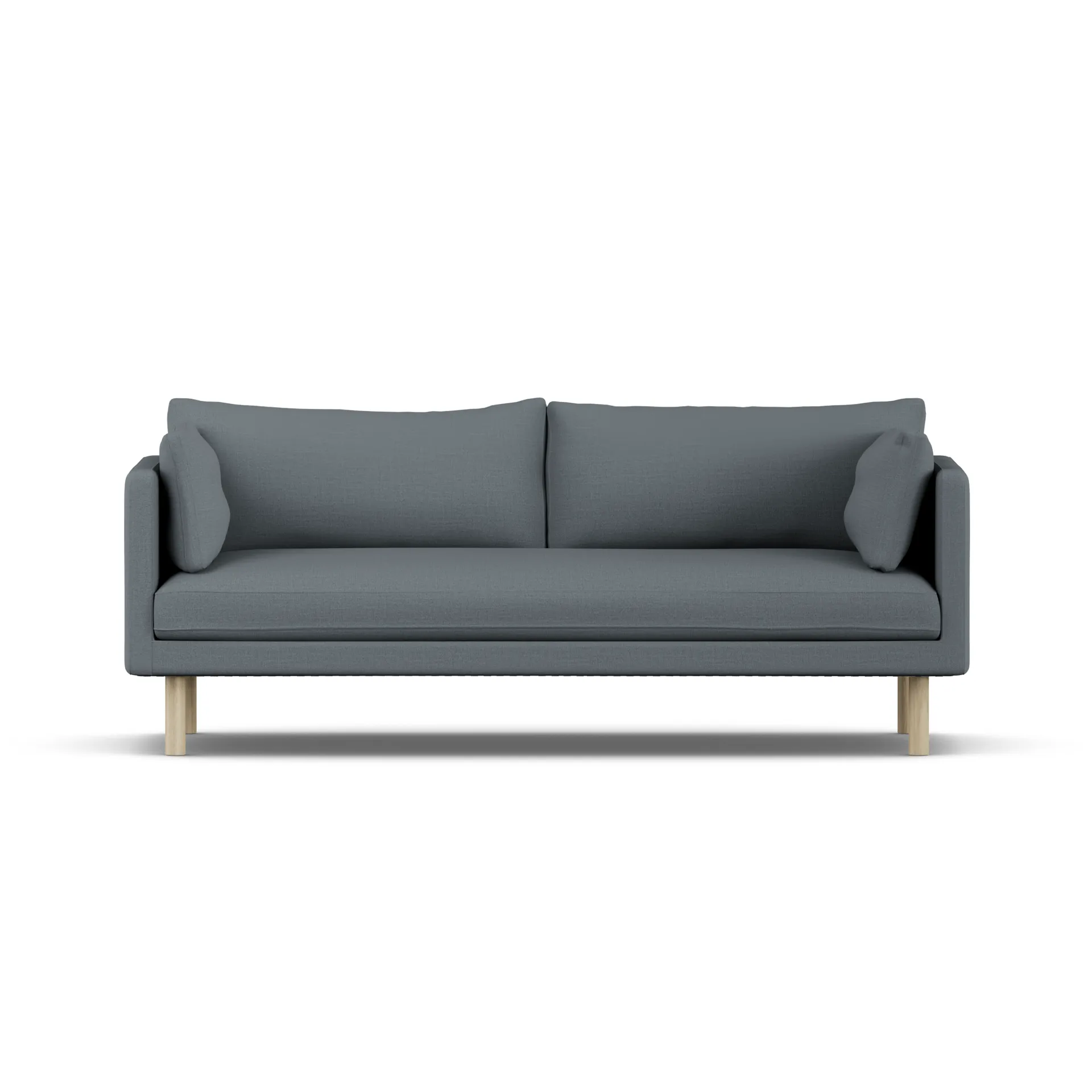 Linnevik divano, Same Blue 6678-rovere oliato bianco, 3 sedute, senza gonna 1898