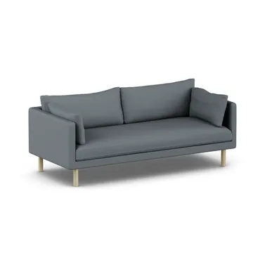 Linnevik divano - Same Blue 6678-rovere oliato bianco, 3 sedute, senza gonna - 1898
