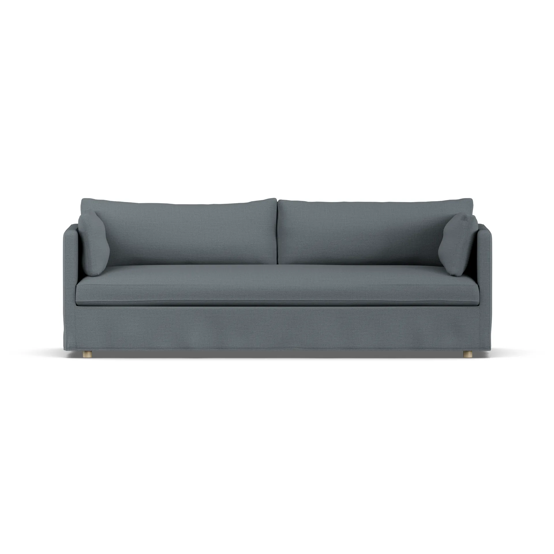 Linnevik divano, Same Blue 6678-rovere oliato bianco, 4 sedute, con gonna 1898