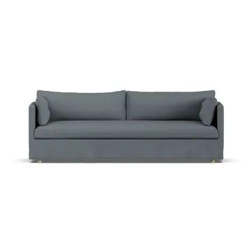 Linnevik divano - Same Blue 6678-rovere oliato bianco, 4 sedute, con gonna - 1898