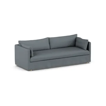 Linnevik divano - Same Blue 6678-rovere oliato bianco, 4 sedute, con gonna - 1898