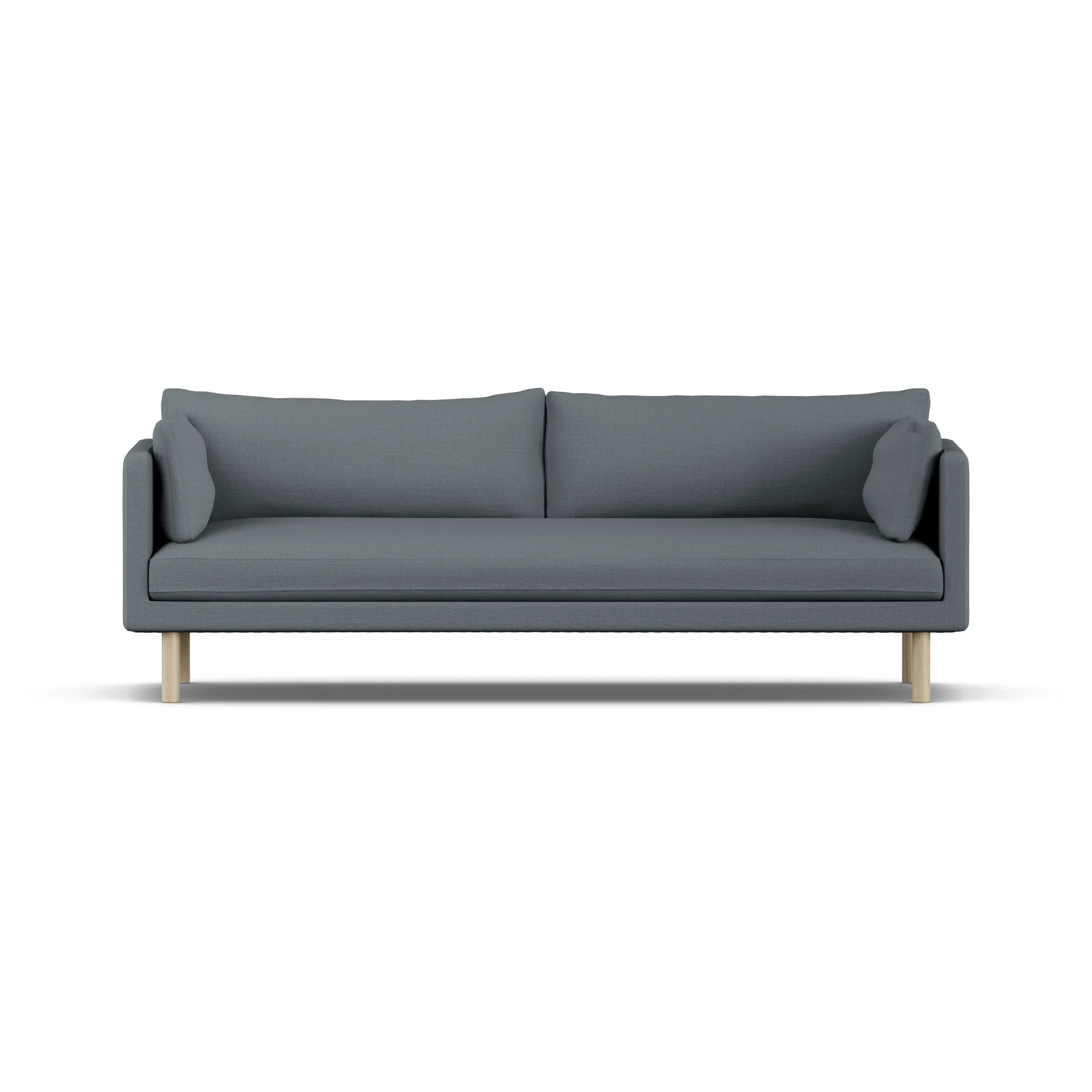 Linnevik divano, Same Blue 6678-rovere oliato bianco, 4 sedute, senza gonna 1898