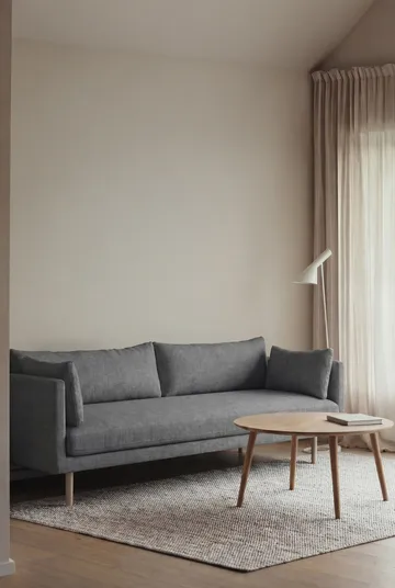 Linnevik divano - Same Blue 6678-rovere oliato bianco, 4 sedute, senza gonna - 1898