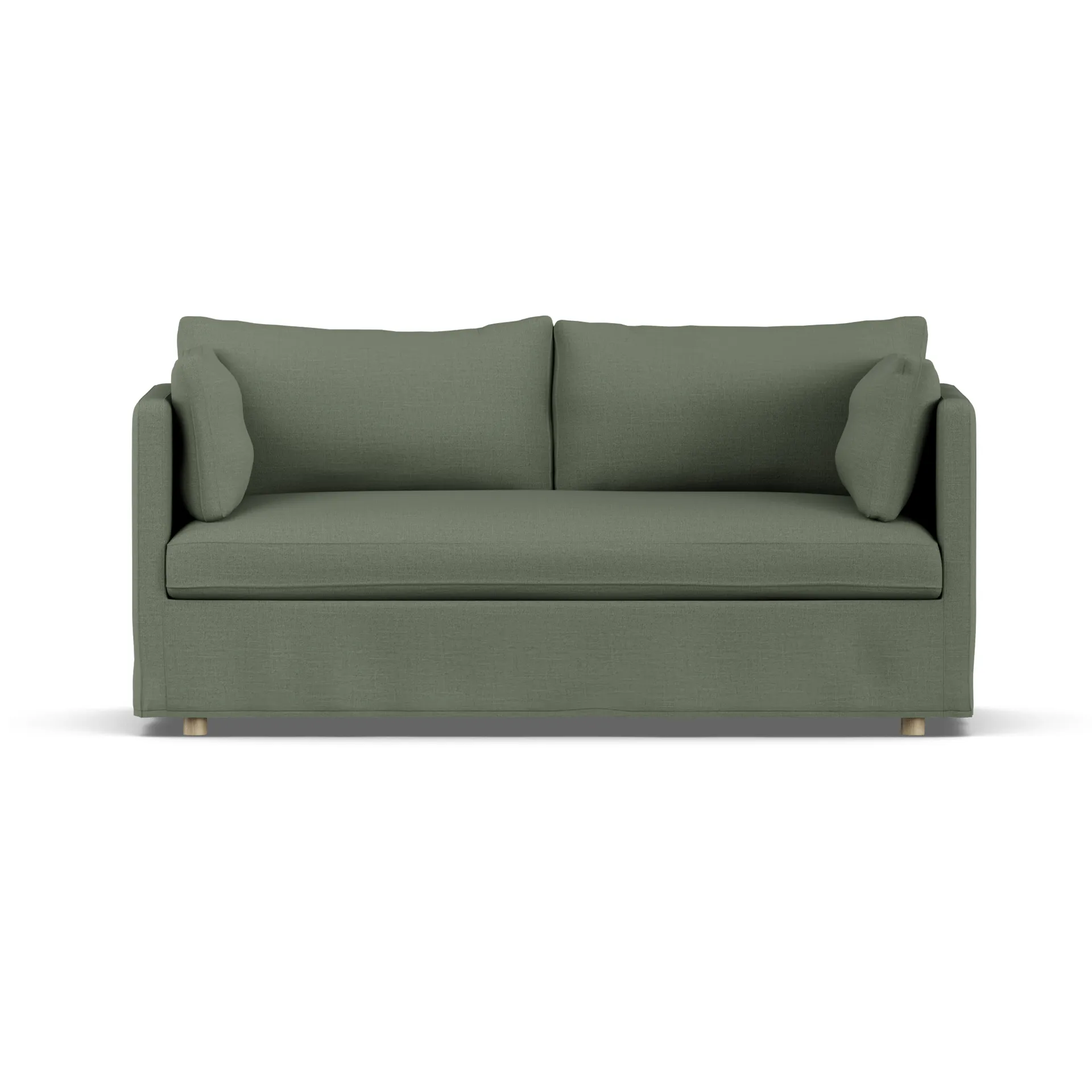 Linnevik divano, Same Forest 6677-rovere oliato bianco, 2 sedute, con gonna 1898