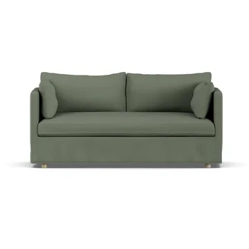 Linnevik divano - Same Forest 6677-rovere oliato bianco, 2 sedute, con gonna - 1898
