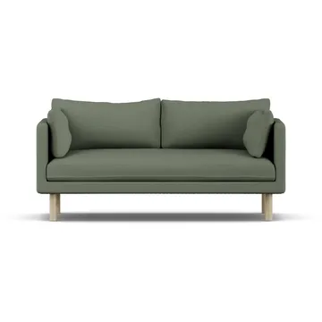 Linnevik divano - Same Forest 6677-rovere oliato bianco, 2 sedute, senza gonna - 1898