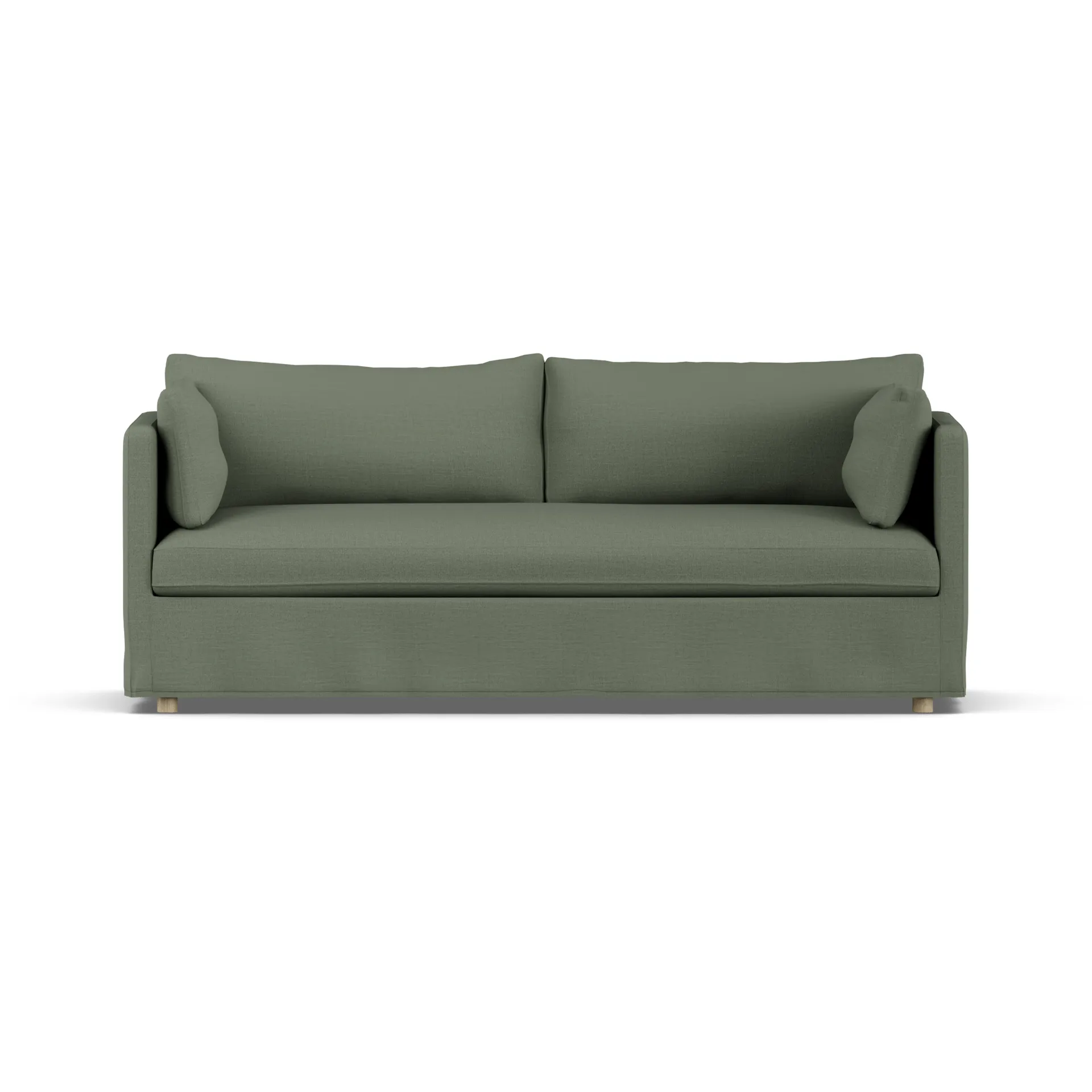 Linnevik divano, Same Forest 6677-rovere oliato bianco, 3 sedute, con gonna 1898