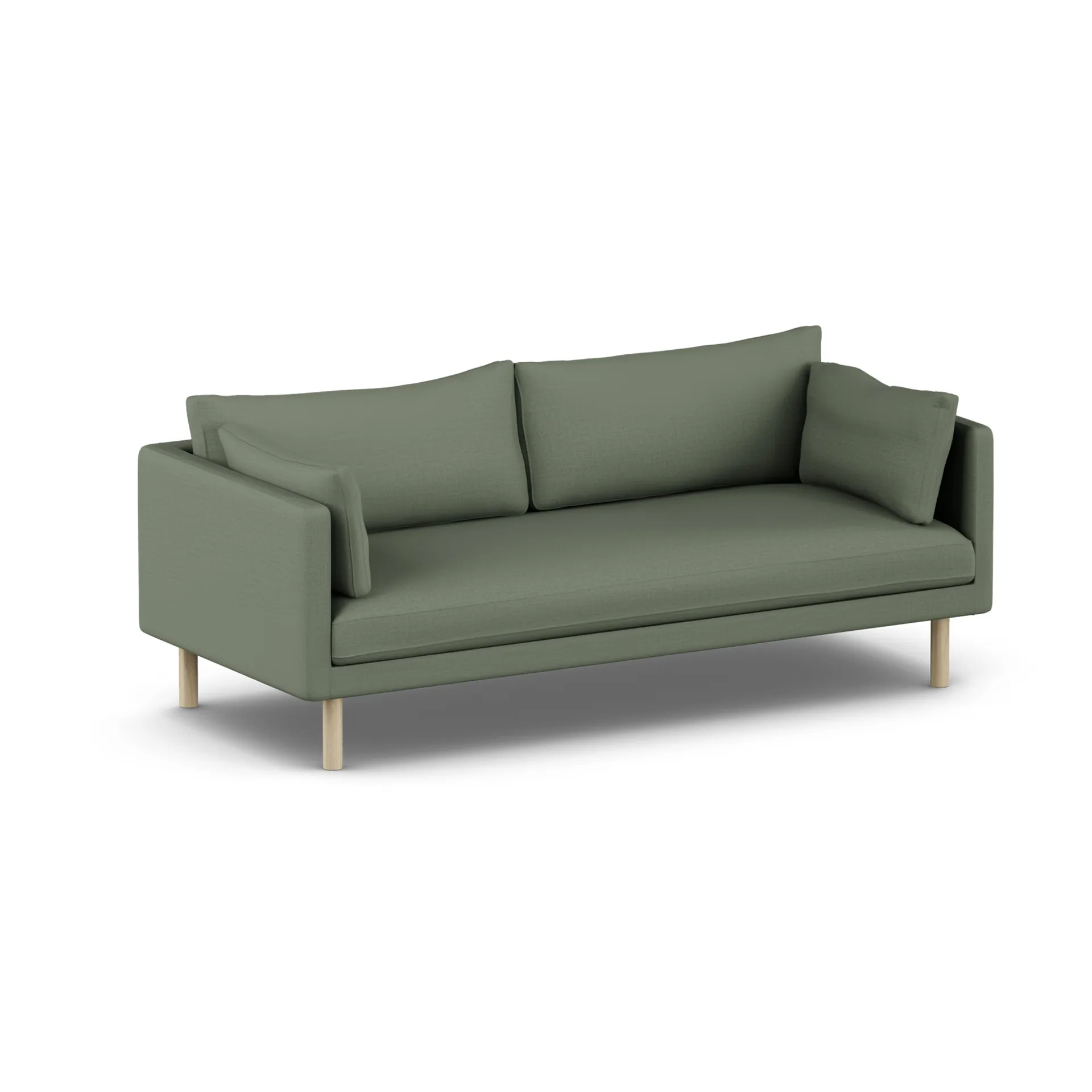 Linnevik divano, Same Forest 6677-rovere oliato bianco, 3 sedute, senza gonna 1898