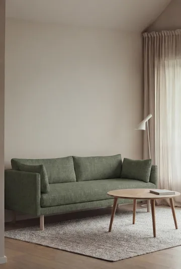 Linnevik divano - Same Forest 6677-rovere oliato bianco, 3 sedute, senza gonna - 1898