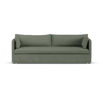 Linnevik divano - Same Forest 6677-rovere oliato bianco, 4 sedute, con gonna - 1898