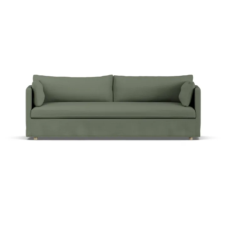 Linnevik divano - Same Forest 6677-rovere oliato bianco, 4 sedute, con gonna - 1898