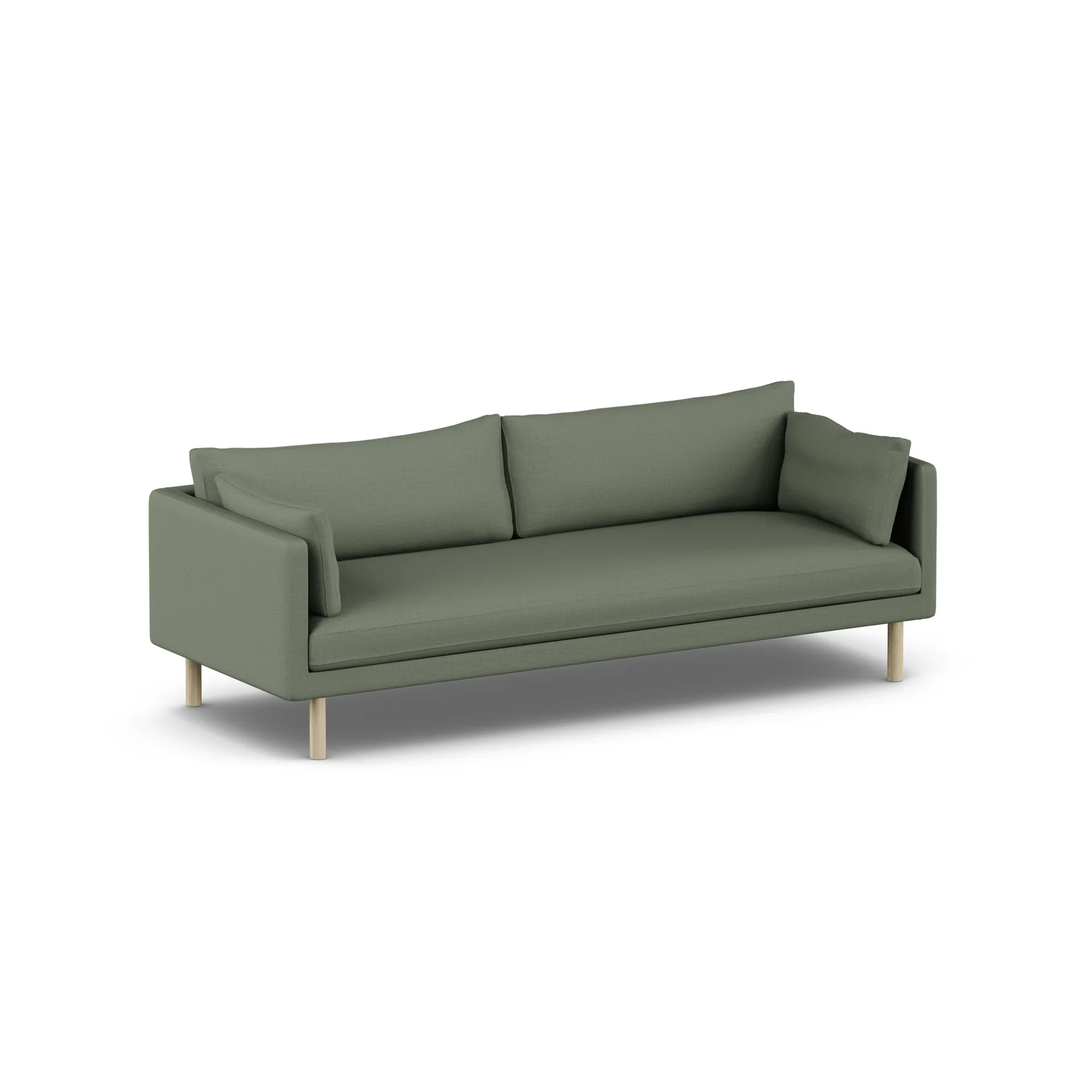 Linnevik divano, Same Forest 6677-rovere oliato bianco, 4 sedute, senza gonna 1898
