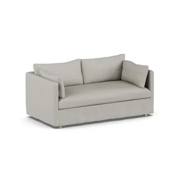 Linnevik divano - Same Grey 6673-rovere oliato bianco, 2 sedute, con gonna - 1898