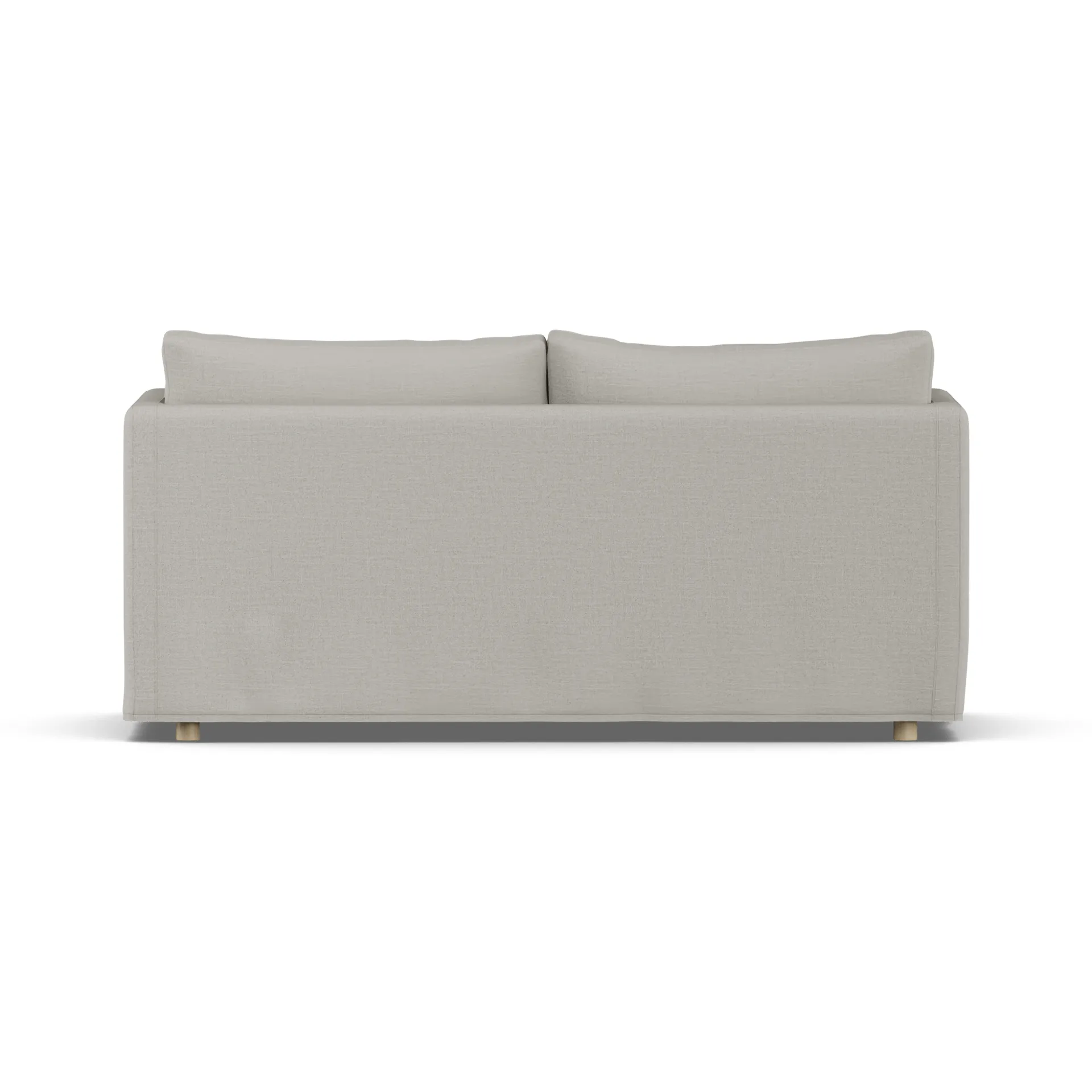 Linnevik divano, Same Grey 6673-rovere oliato bianco, 2 sedute, con gonna 1898