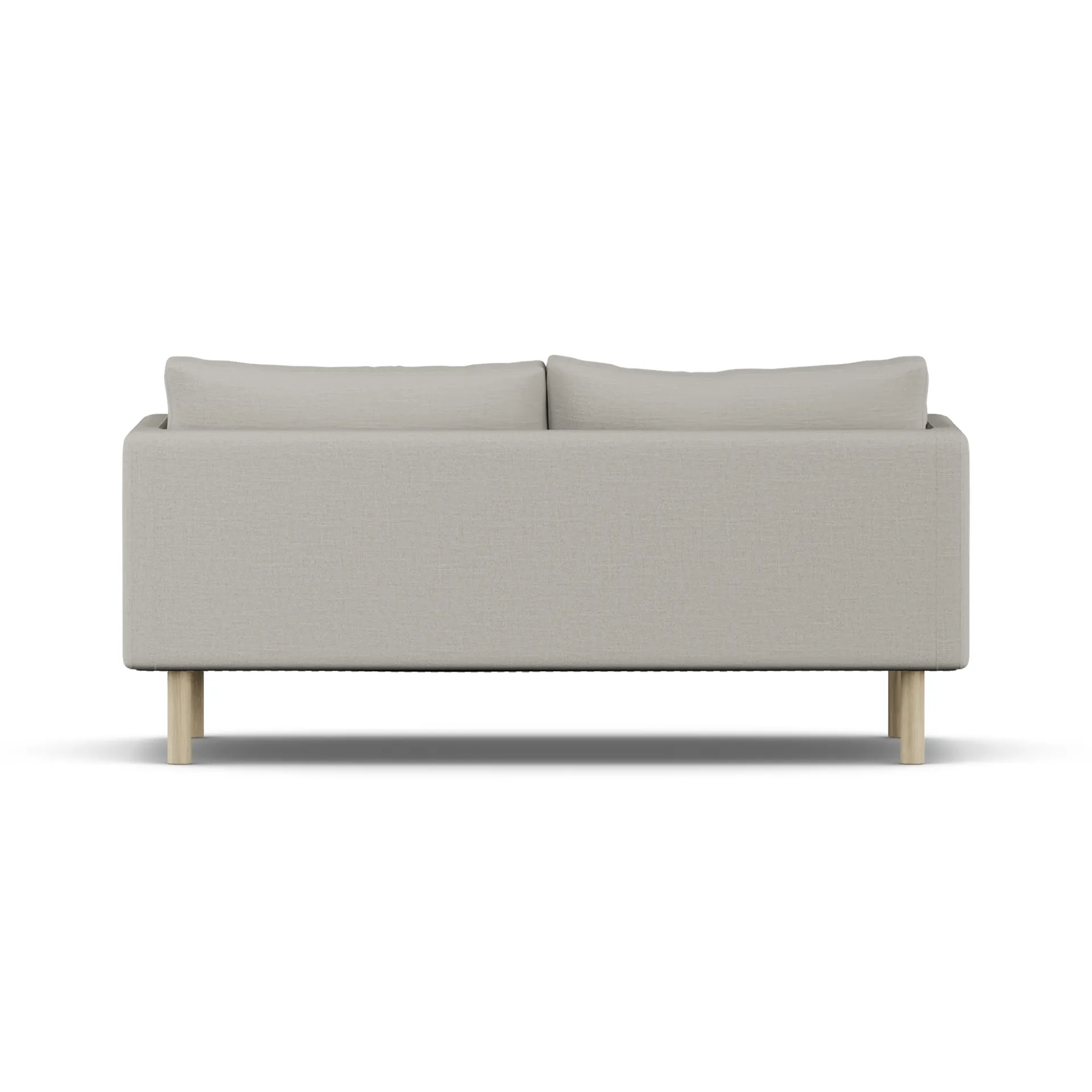 Linnevik divano, Same Grey 6673-rovere oliato bianco, 2 sedute, senza gonna 1898