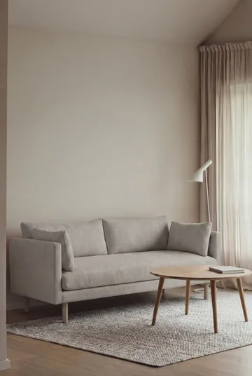 Linnevik divano - Same Grey 6673-rovere oliato bianco, 2 sedute, senza gonna - 1898