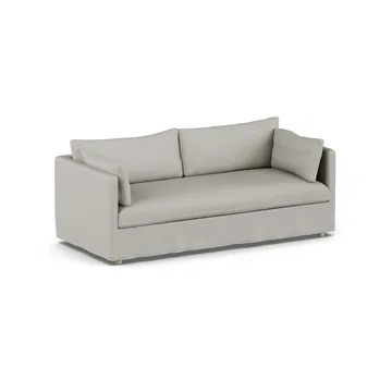 Linnevik divano - Same Grey 6673-rovere oliato bianco, 3 sedute, con gonna - 1898