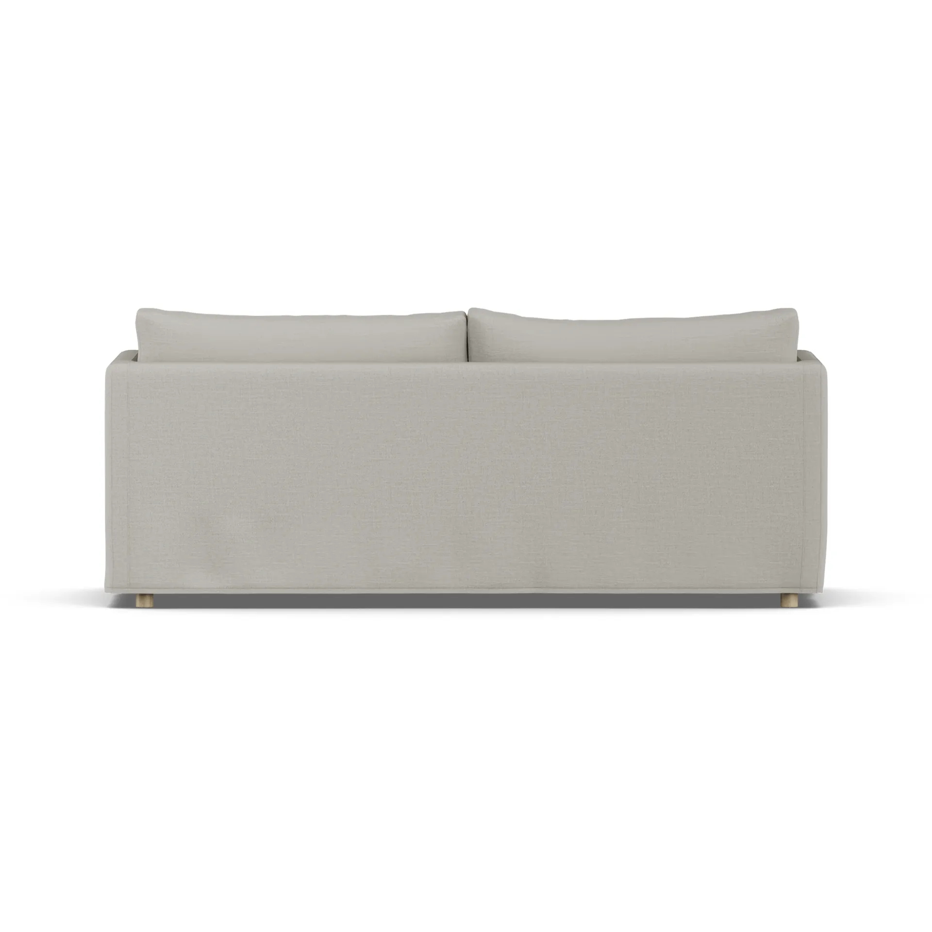 Linnevik divano, Same Grey 6673-rovere oliato bianco, 3 sedute, con gonna 1898