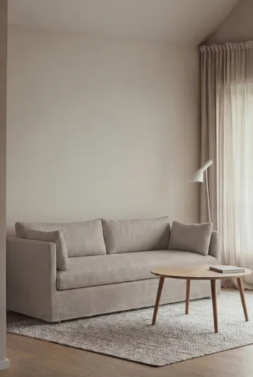 Linnevik divano - Same Grey 6673-rovere oliato bianco, 3 sedute, con gonna - 1898