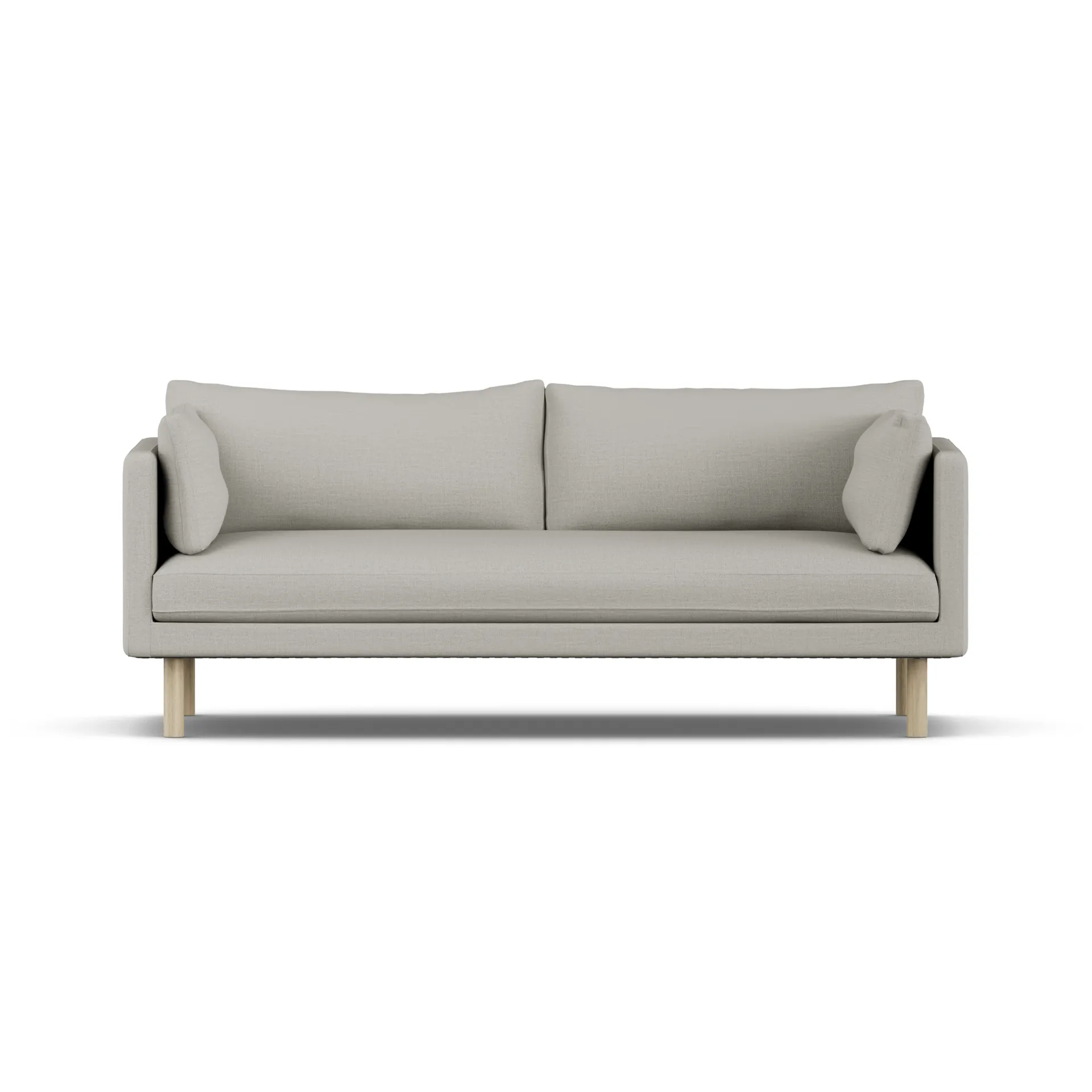 Linnevik divano, Same Grey 6673-rovere oliato bianco, 3 sedute, senza gonna 1898