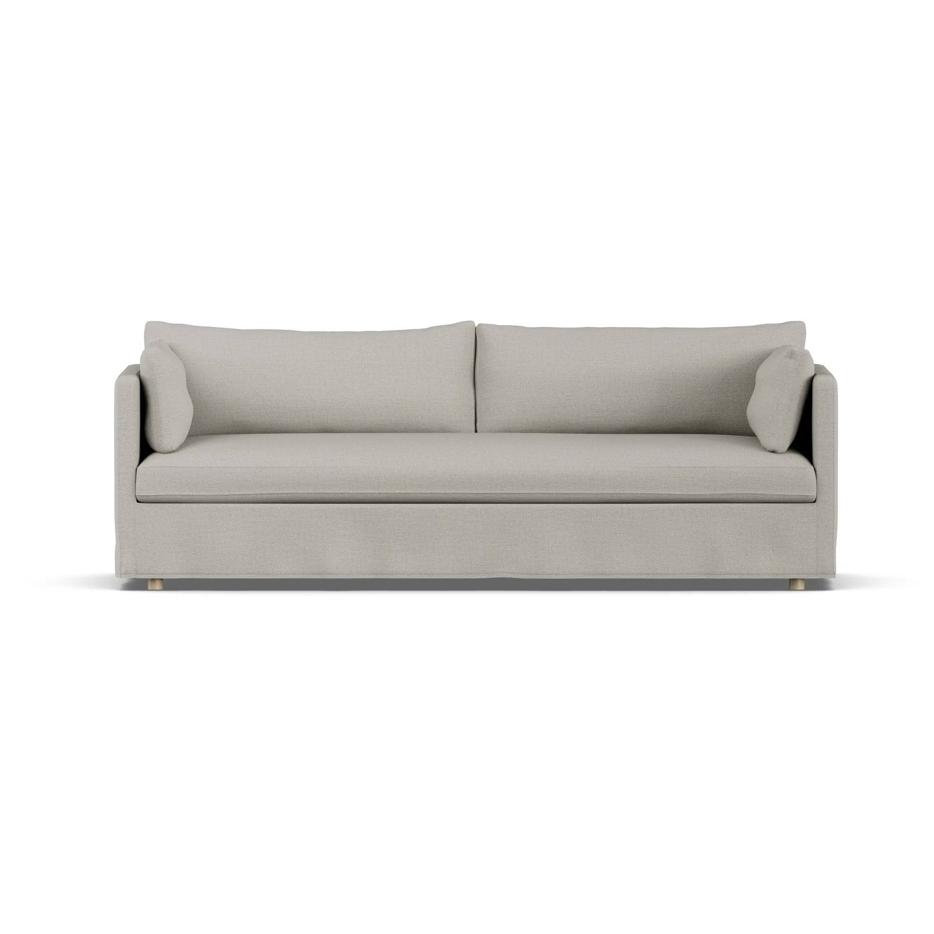 Linnevik divano, Same Grey 6673-rovere oliato bianco, 4 sedute, con gonna 1898