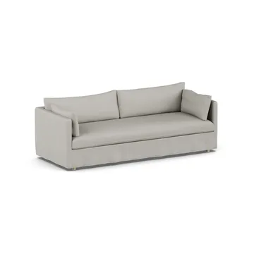 Linnevik divano - Same Grey 6673-rovere oliato bianco, 4 sedute, con gonna - 1898