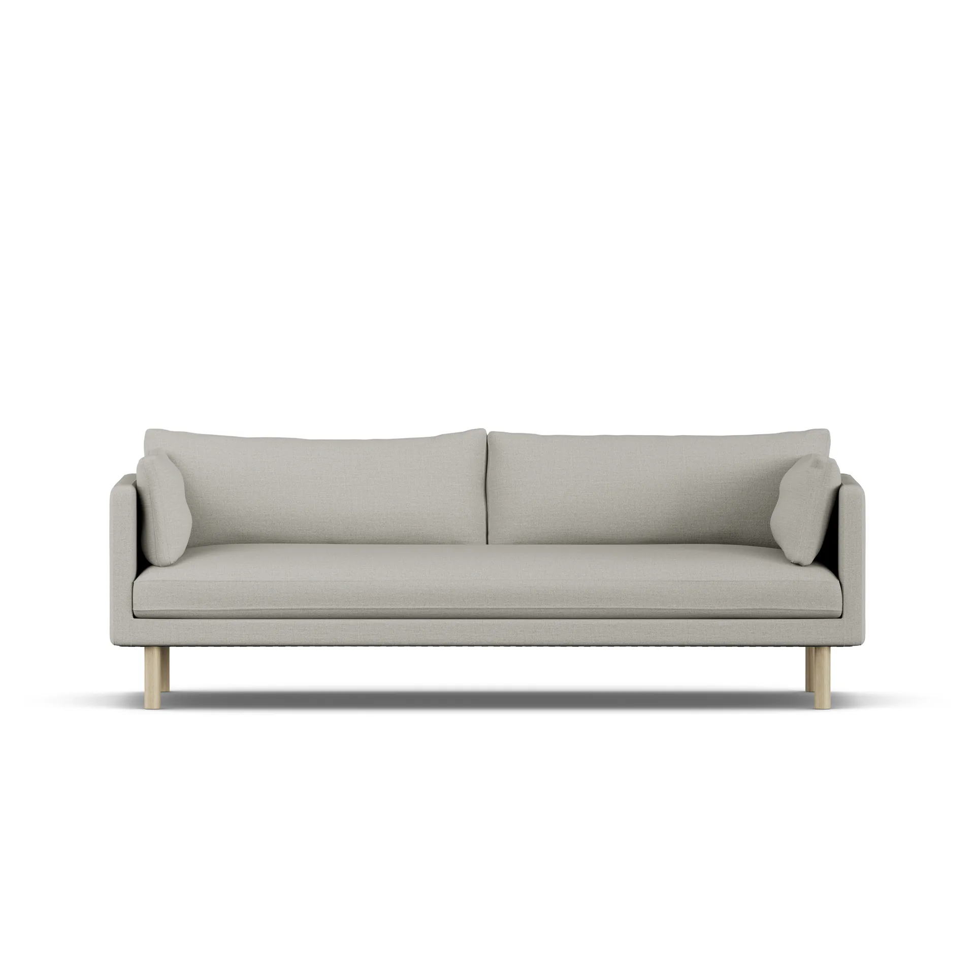 Linnevik divano, Same Grey 6673-rovere oliato bianco, 4 sedute, senza gonna 1898