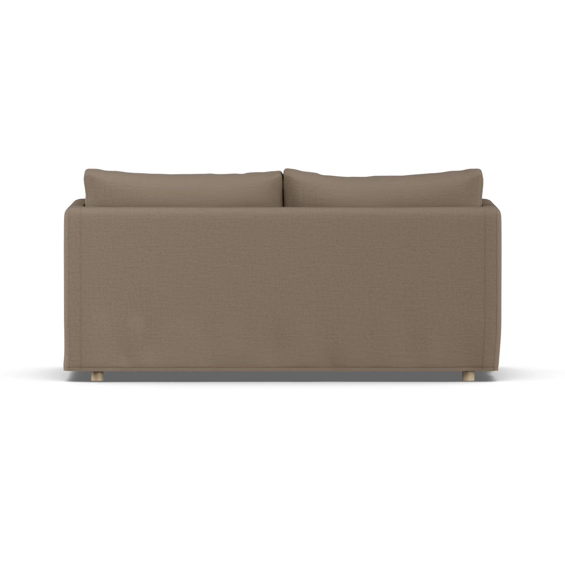 Linnevik divano, Same Mole 6674-rovere oliato bianco, 2 sedute, con gonna 1898