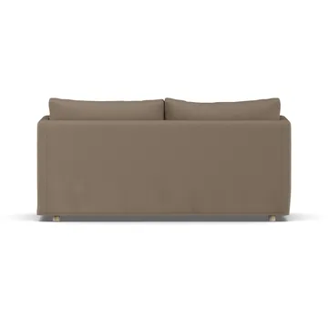 Linnevik divano - Same Mole 6674-rovere oliato bianco, 2 sedute, con gonna - 1898