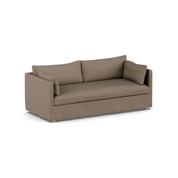 Linnevik divano - Same Mole 6674-rovere oliato bianco, 3 sedute, con gonna - 1898