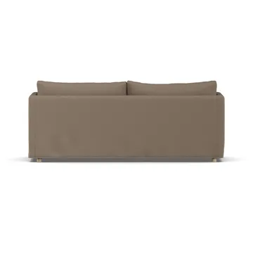 Linnevik divano - Same Mole 6674-rovere oliato bianco, 3 sedute, con gonna - 1898