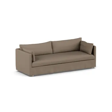 Linnevik divano - Same Mole 6674-rovere oliato bianco, 4 sedute, con gonna - 1898