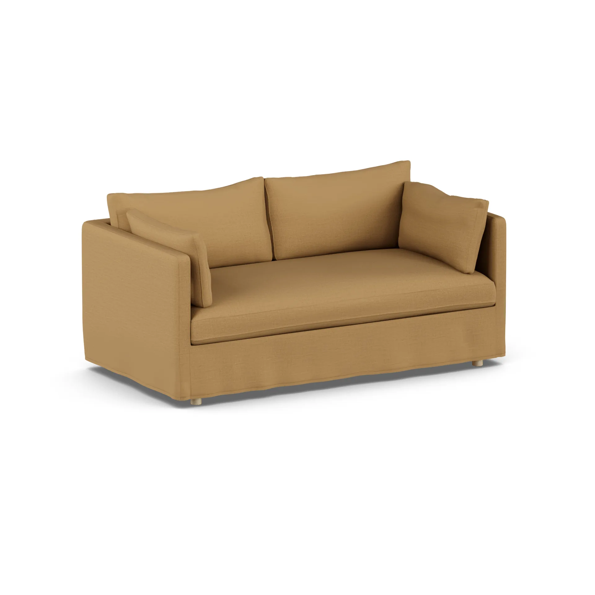 Linnevik divano, Same Ochre 6676-rovere oliato bianco, 2 sedute, con gonna 1898