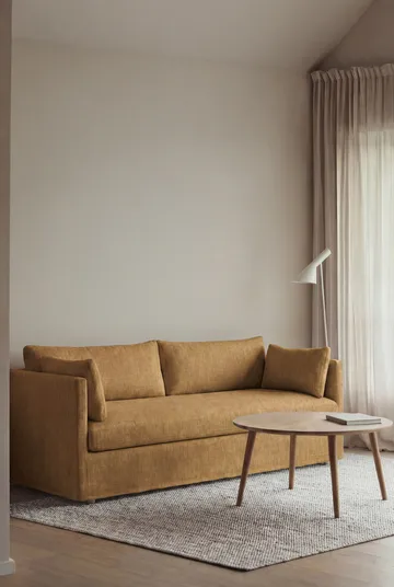 Linnevik divano - Same Ochre 6676-rovere oliato bianco, 3 sedute, con gonna - 1898