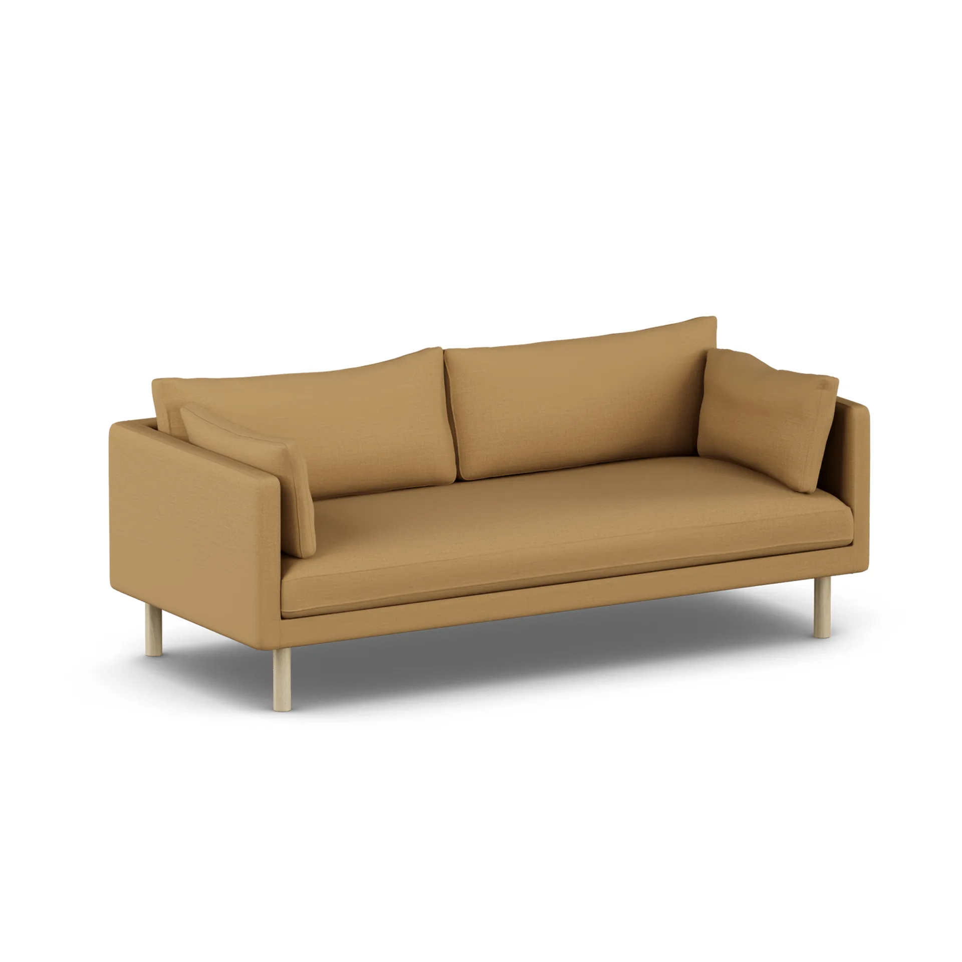 Linnevik divano, Same Ochre 6676-rovere oliato bianco, 3 sedute, senza gonna 1898