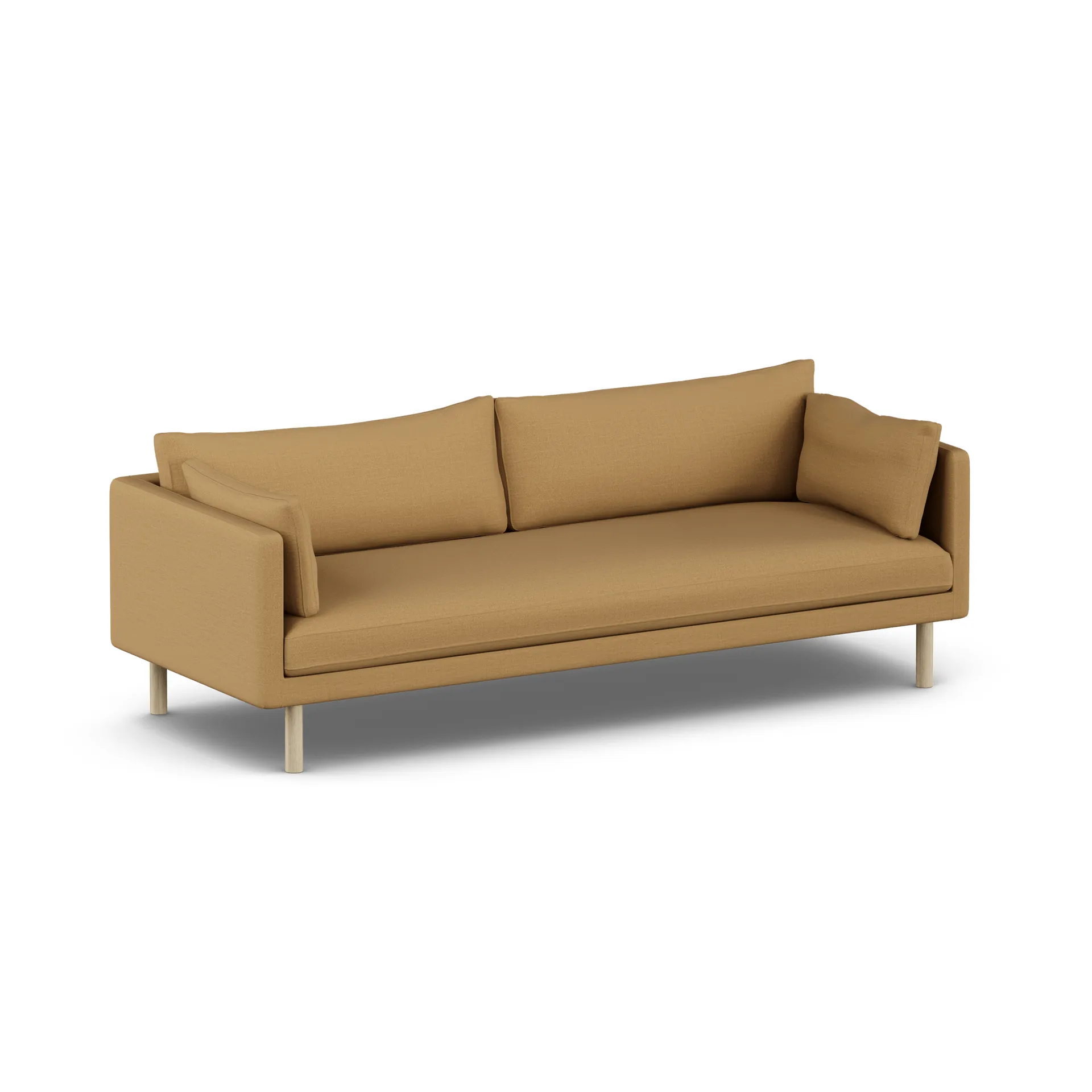 Linnevik divano, Same Ochre 6676-rovere oliato bianco, 4 sedute, senza gonna 1898