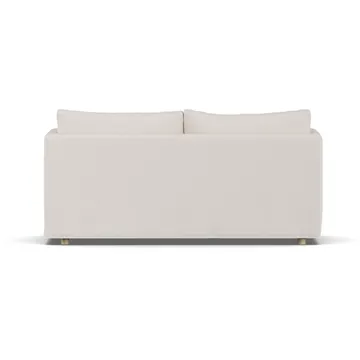 Linnevik divano - Same Off White 6671-rovere oliato bianco, 2 sedute, con gonna - 1898