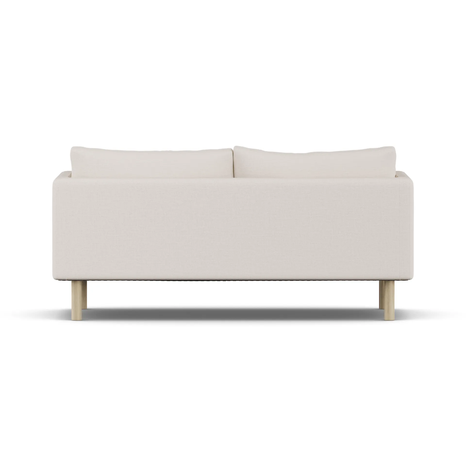 Linnevik divano, Same Off White 6671-rovere oliato bianco, 2 sedute, senza gonna 1898