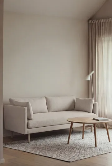 Linnevik divano - Same Off White 6671-rovere oliato bianco, 2 sedute, senza gonna - 1898