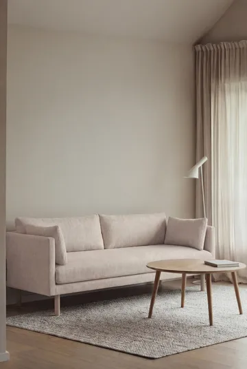 Linnevik divano - Same Off White 6671-rovere oliato bianco, 3 sedute, senza gonna - 1898