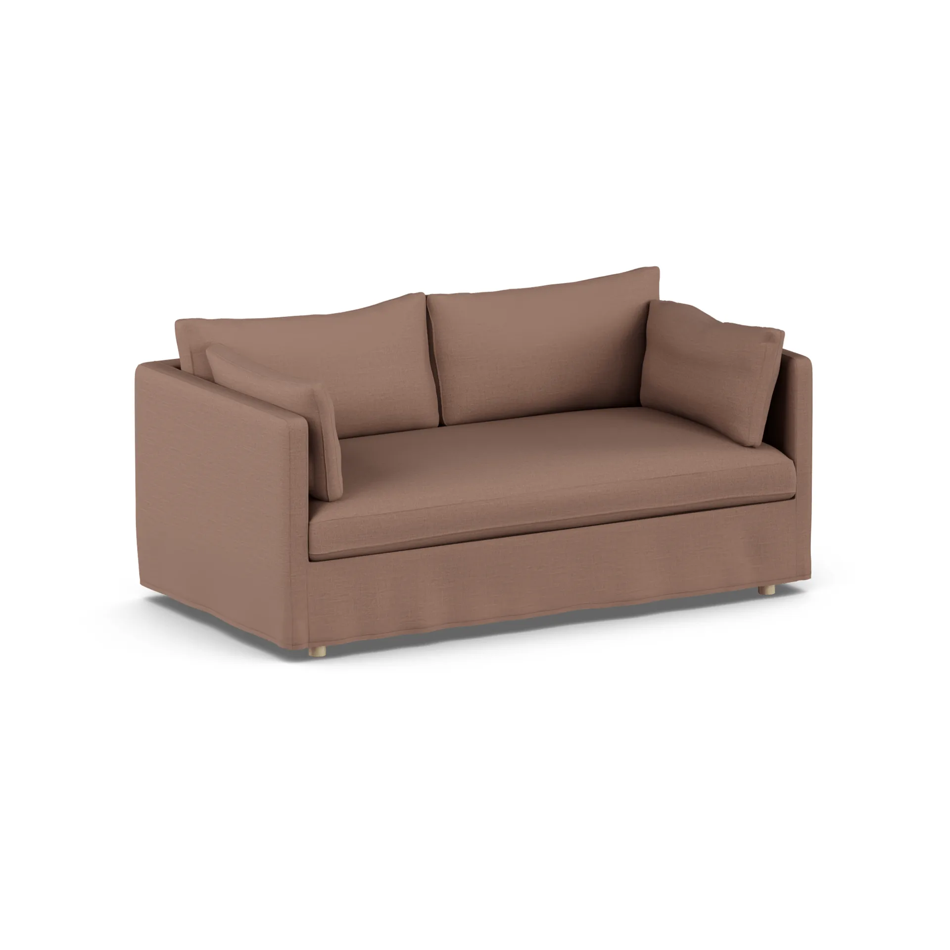 Linnevik divano, Same Rust 6675-rovere oliato bianco, 2 sedute, con gonna 1898