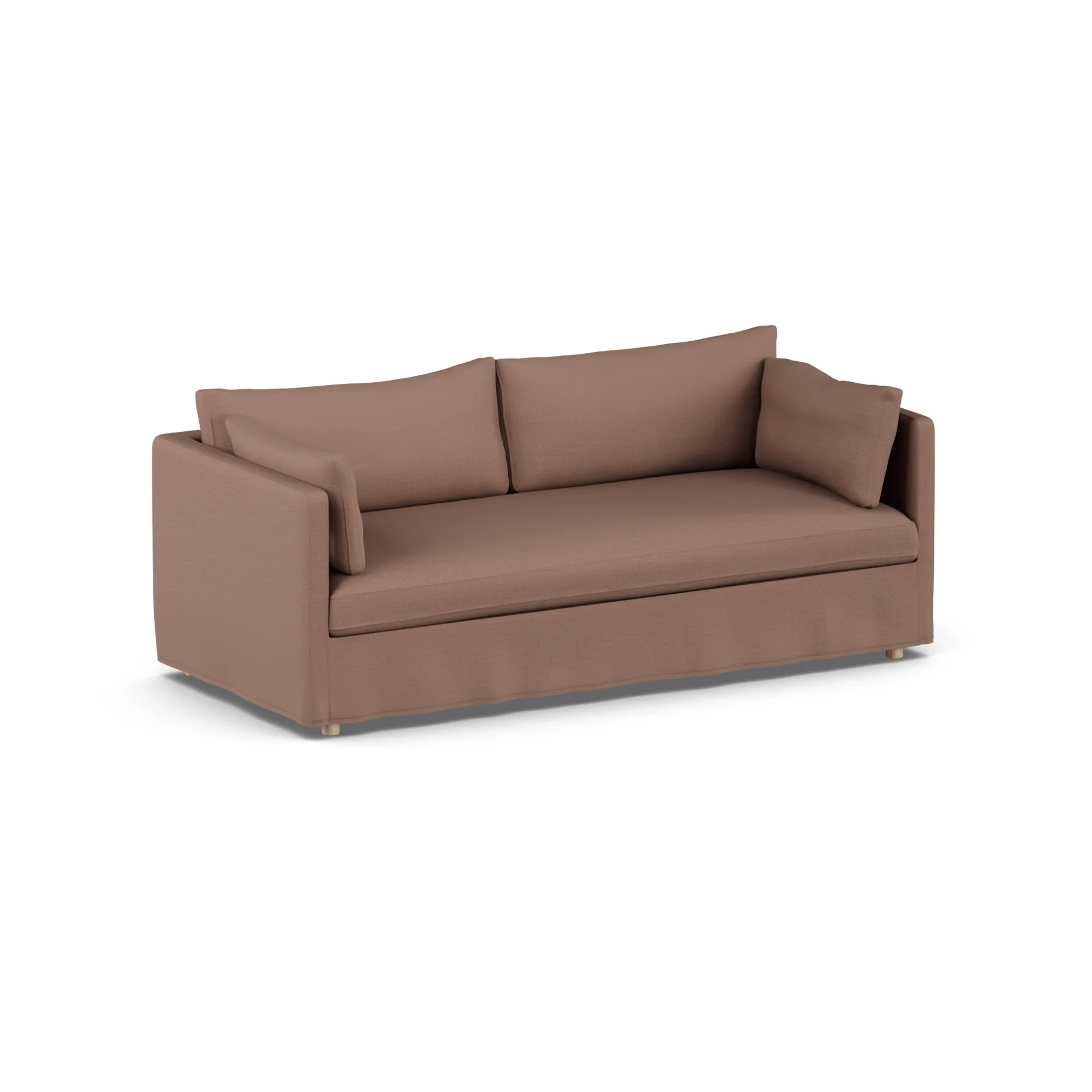 Linnevik divano, Same Rust 6675-rovere oliato bianco, 3 sedute, con gonna 1898