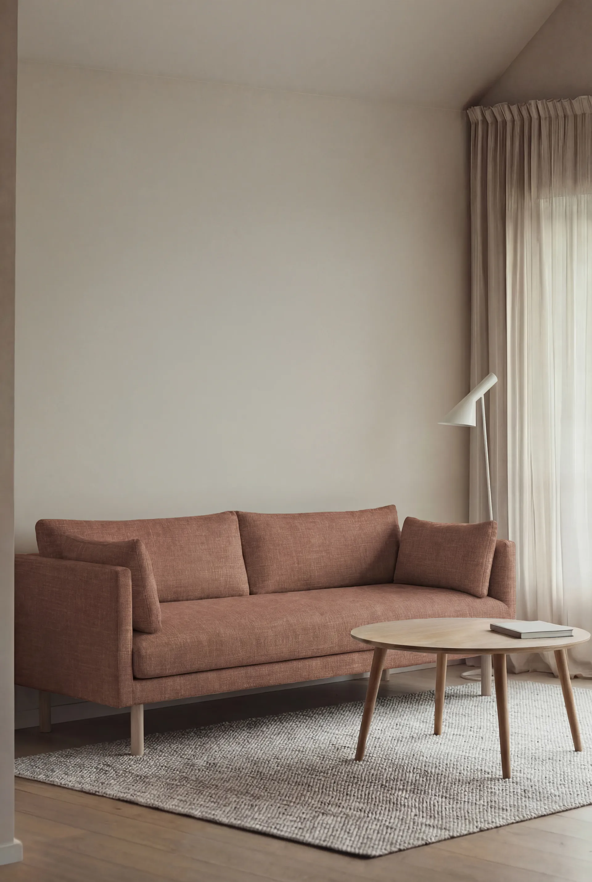 Linnevik divano, Same Rust 6675-rovere oliato bianco, 3 sedute, senza gonna 1898