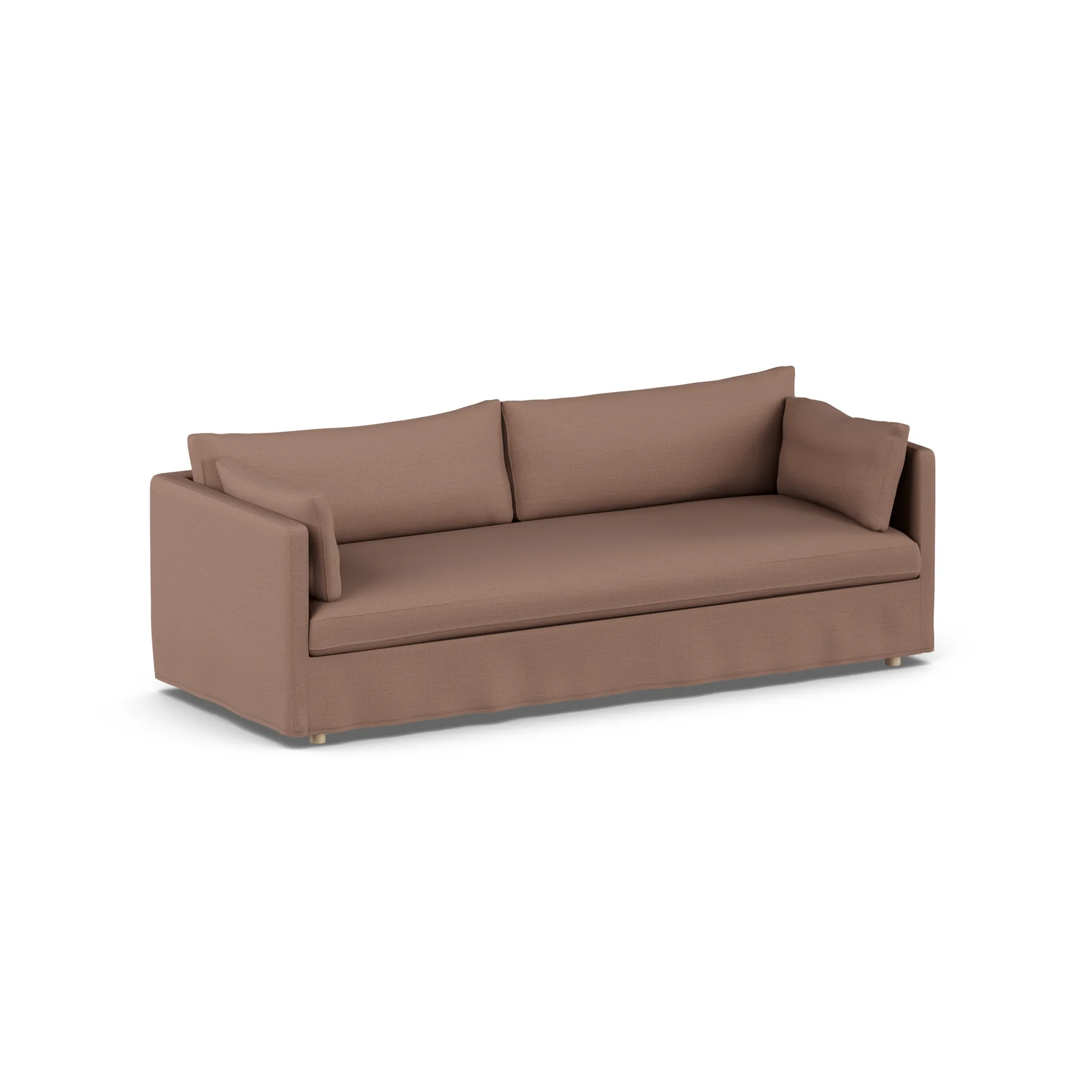 Linnevik divano, Same Rust 6675-rovere oliato bianco, 4 sedute, con gonna 1898